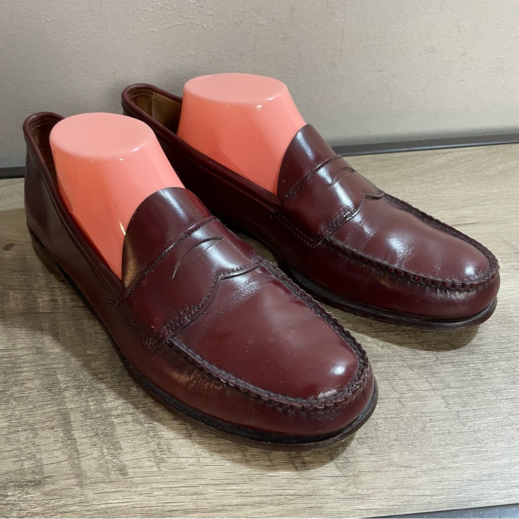 G.H. Bass & Co. Wine/Burgundy Leather Penny Loafers
